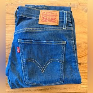 Levi's Mile High Super Skinny Dark Blue Slim Jeans